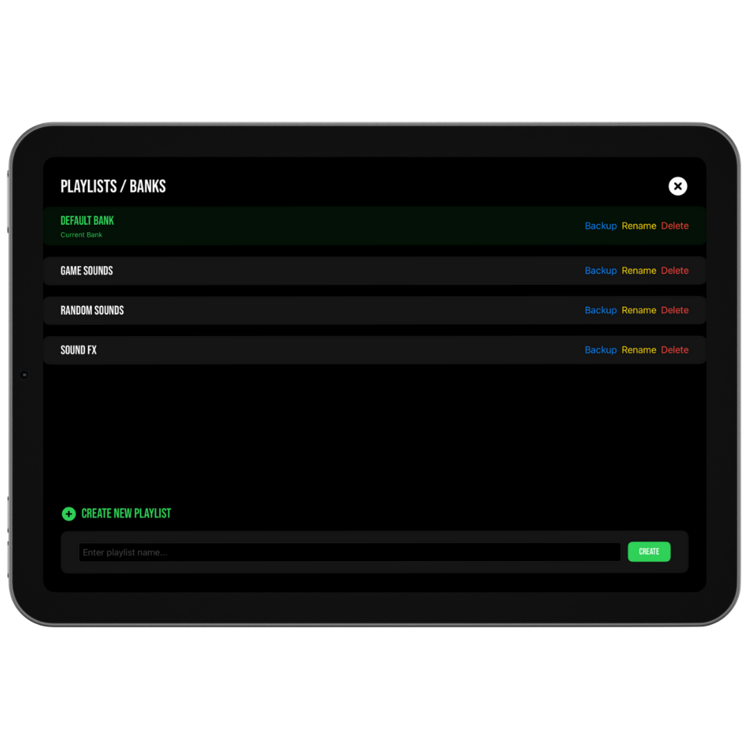 SB Audio FX Multiple Playlists