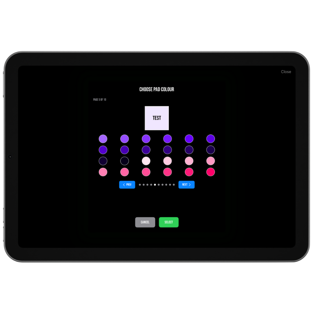 SB Audio FX Customizable Pad Layout